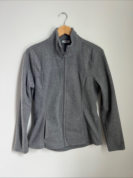 Old Navy Jackets & Blazers - Old Navy | Gray Teddy Fleece Full-Zip Jacket Comfy Cozy Activewear Medium